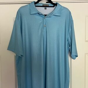 Peter Millar short sleeve golf shirt, size XL
